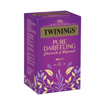 Twinings Pure Darjeeling, Schwarztee, Teebeutel im Kuvert, 40g